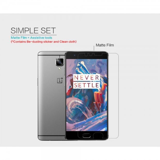 Nillkin - OnePlus 3 / 3t Schutzfolie - mit kratzfester Beschichtung - matt