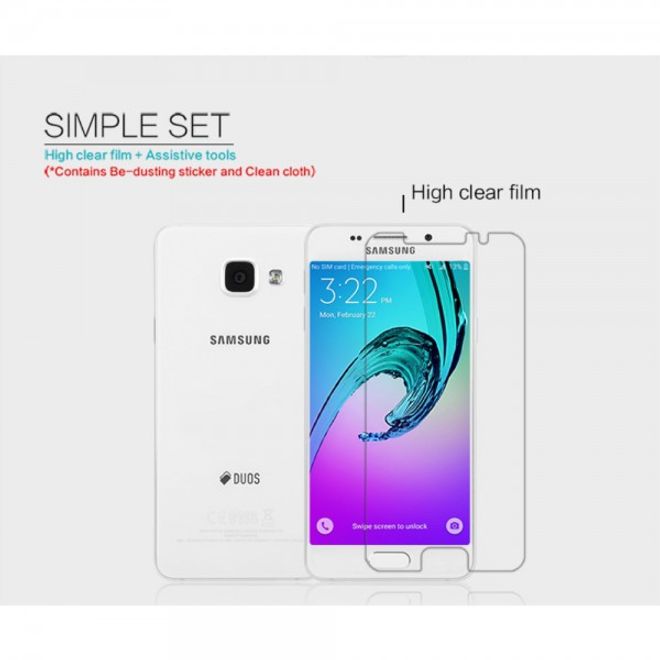 Nillkin - Samsung Galaxy A3 (2016) Schutzfolie - mit Anti-Fingerabdruck Beschichtung - klar