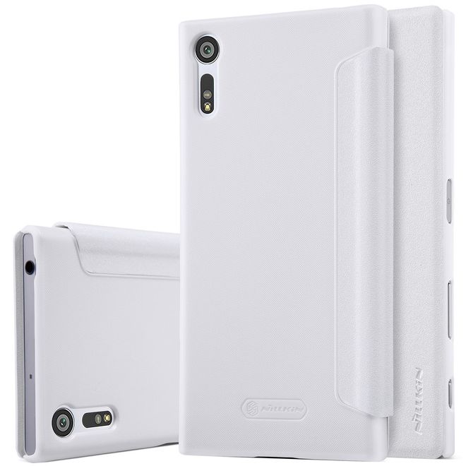 Nillkin - Sony Xperia XZ/XZs Handyhülle - Smart Case aus Leder - Sparkle Series - weiss