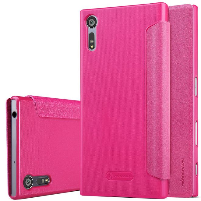 Nillkin - Sony Xperia XZ/XZs Handyhülle - Smart Case aus Leder - Sparkle Series - rosa