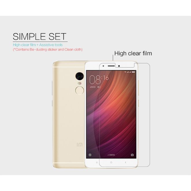 Nillkin - Xiaomi Redmi Note 4 Schutzfolie - mit Anti-Fingerabdruck Beschichtung - ultraklar