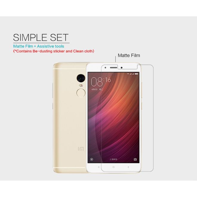 Nillkin - Xiaomi Redmi Note 4 Schutzfolie - mit kratzfester Beschichtung - matt