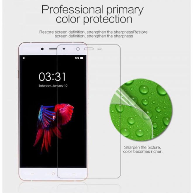 OnePlus X Schutzfolie mit Anti Fingerabdruck Beschichtung von Nillkin - HD klar (reicht nicht über das ganze Display)