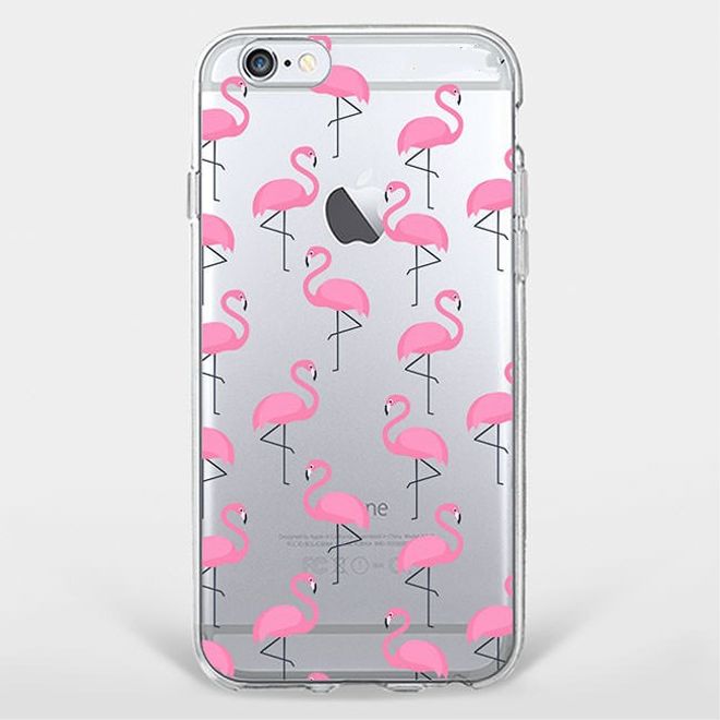 Samsung Galaxy S6 Handyhülle - TPU Soft Case - pinke Flamingos