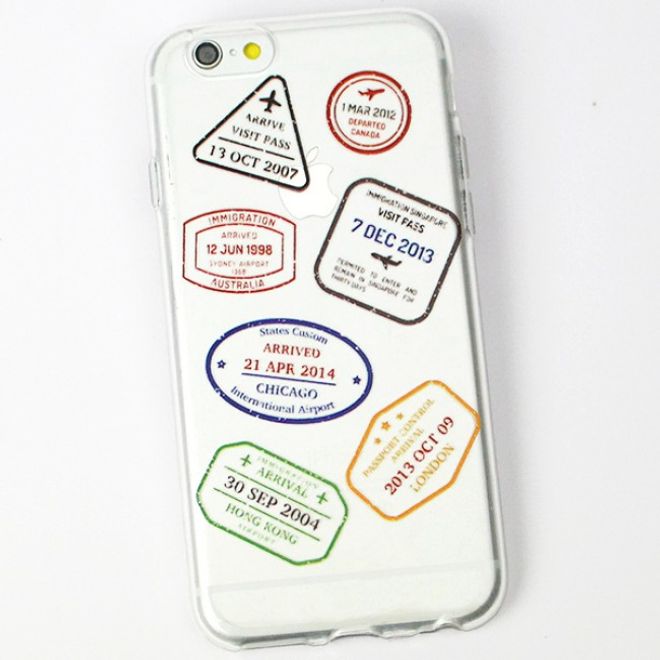 iPhone 6/6S Phone Case - TPU Soft Case - Travel Stamp