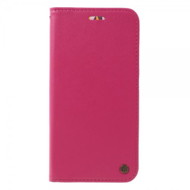 Roar Korea - Asus Zenfone Max Case - Leder Flip Hülle - mit Standfunktion - rosa
