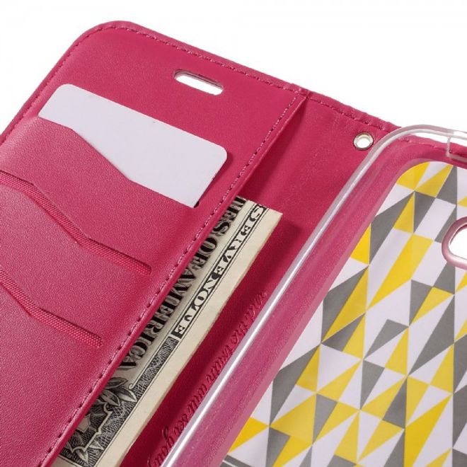 Roar Korea - Asus Zenfone Max Case - Leder Flip Hülle - mit Standfunktion - rosa