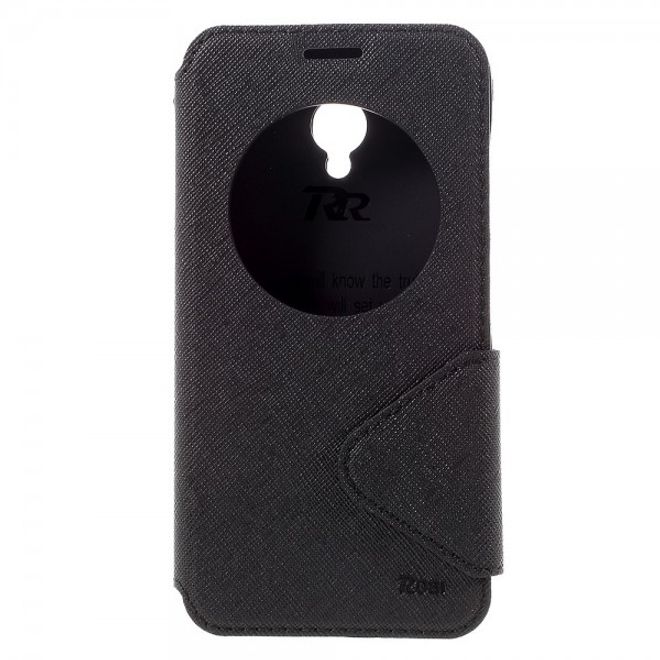 Roar Korea - Handyhülle für Asus Zenfone Go - Case aus Leder - Diary View Series - schwarz