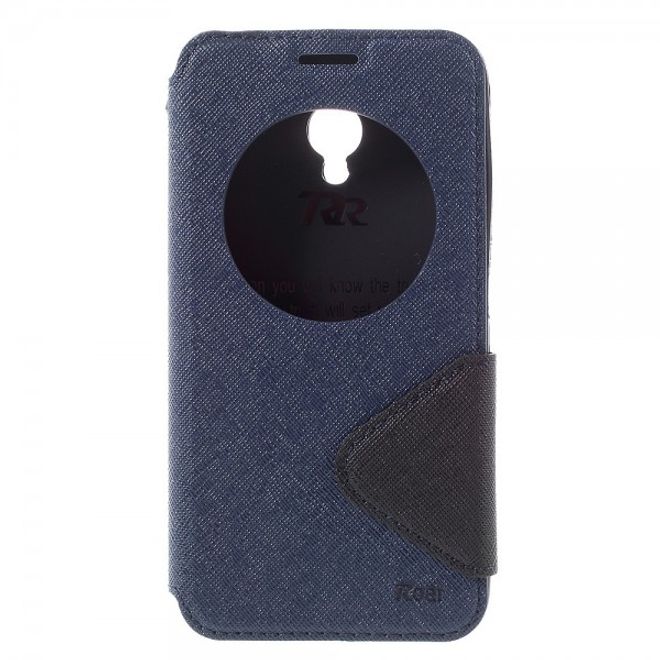 Roar Korea - Handyhülle für Asus Zenfone Go - Case aus Leder - Diary View Series - dunkelblau