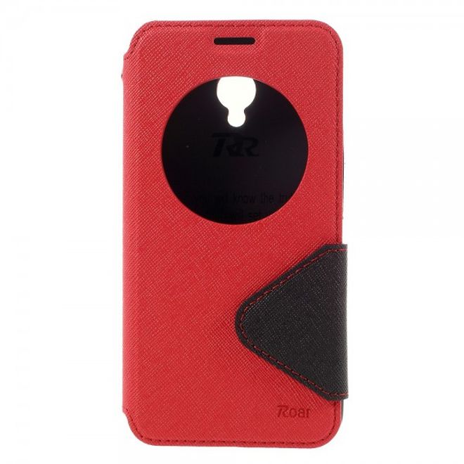Roar Korea - Asus Zenfone Go Hülle - Case aus Leder - Diary View Series - rot