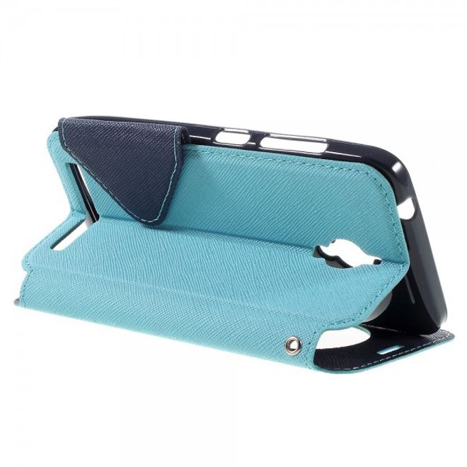 Roar Korea - Handyhülle für Asus Zenfone Go - Case aus Leder - Diary View Series - hellblau