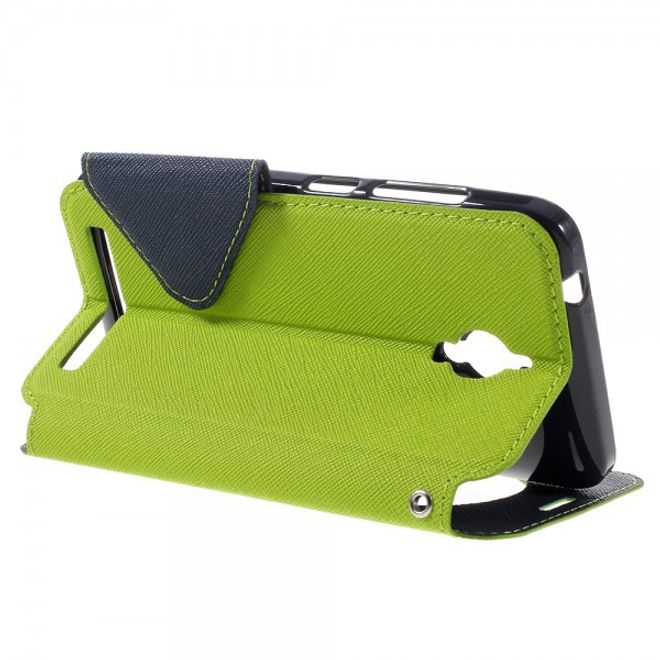 Roar Korea - Handyhülle für Asus Zenfone Go - Case aus Leder - Diary View Series - grün
