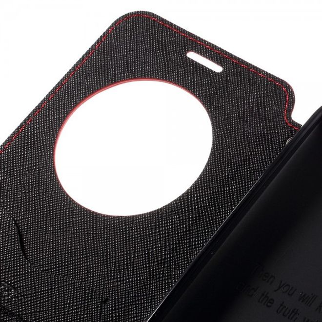Roar Korea - Asus Zenfone Go Hülle - Case aus Leder - Diary View Series - rot