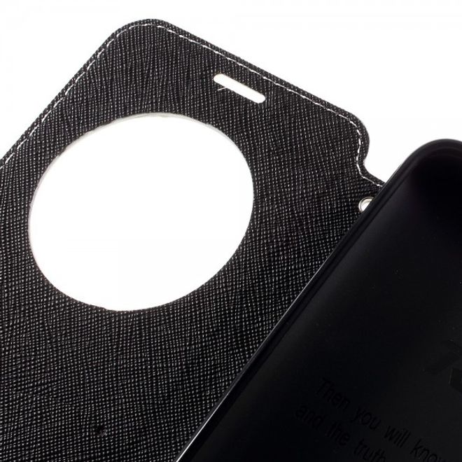 Roar Korea - Handyhülle für Asus Zenfone Go - Case aus Leder - Diary View Series - weiss