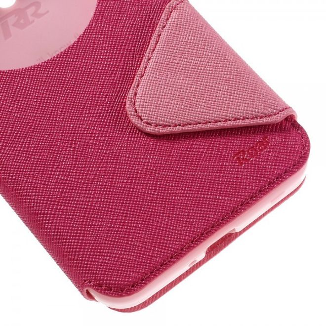 Roar Korea - Handyhülle für Asus Zenfone Go - Case aus Leder - Diary View Series - rosa