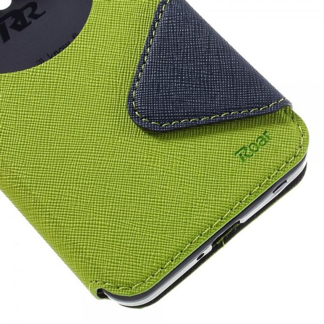Roar Korea - Handyhülle für Asus Zenfone Go - Case aus Leder - Diary View Series - grün