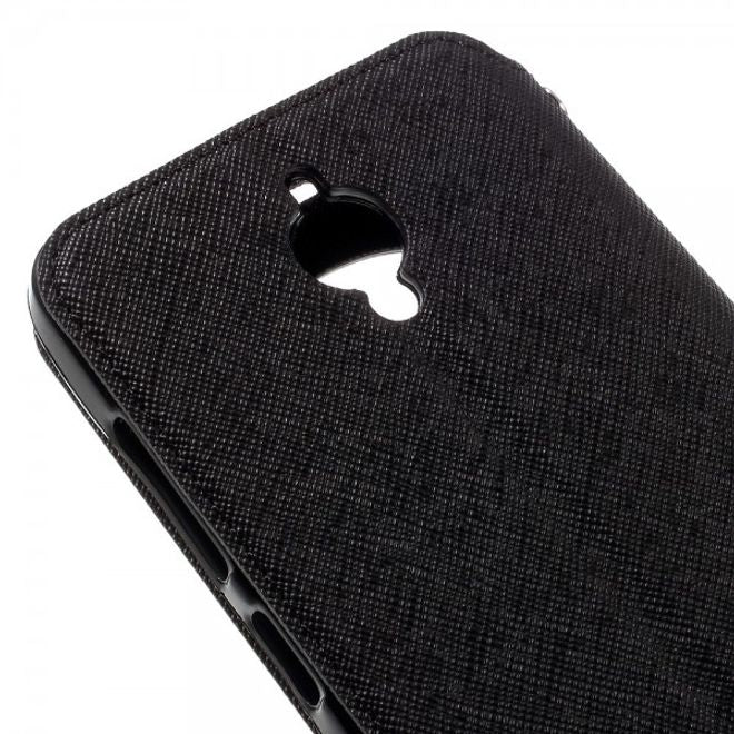 Roar Korea - Handyhülle für Asus Zenfone Go - Case aus Leder - Diary View Series - schwarz