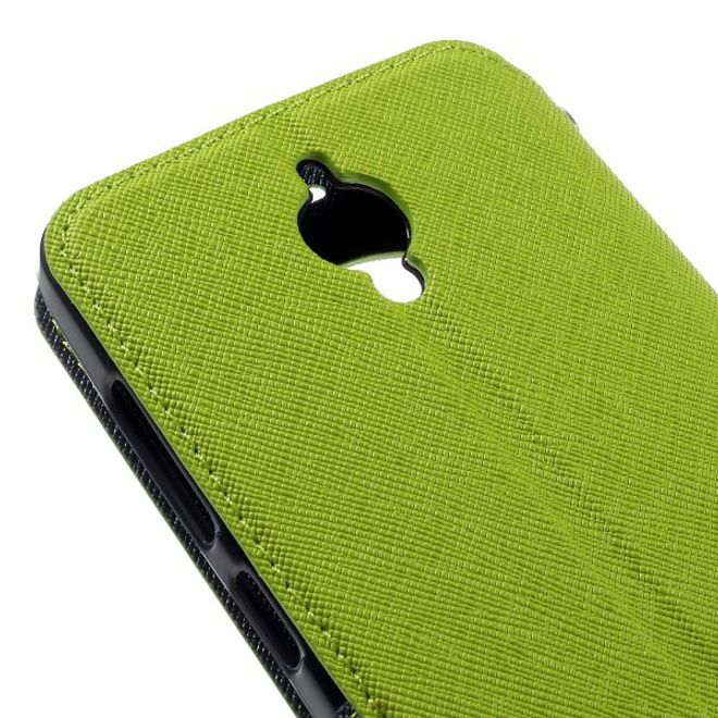 Roar Korea - Handyhülle für Asus Zenfone Go - Case aus Leder - Diary View Series - grün