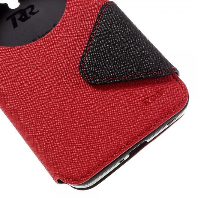 Roar Korea - Asus Zenfone Go Hülle - Case aus Leder - Diary View Series - rot