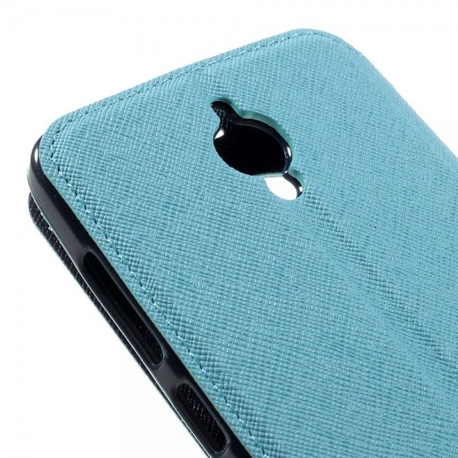Roar Korea - Handyhülle für Asus Zenfone Go - Case aus Leder - Diary View Series - hellblau