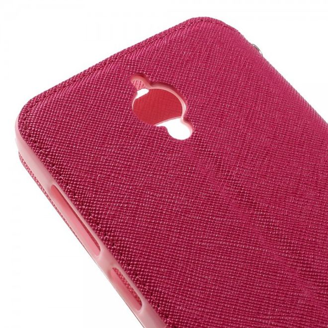 Roar Korea - Handyhülle für Asus Zenfone Go - Case aus Leder - Diary View Series - rosa