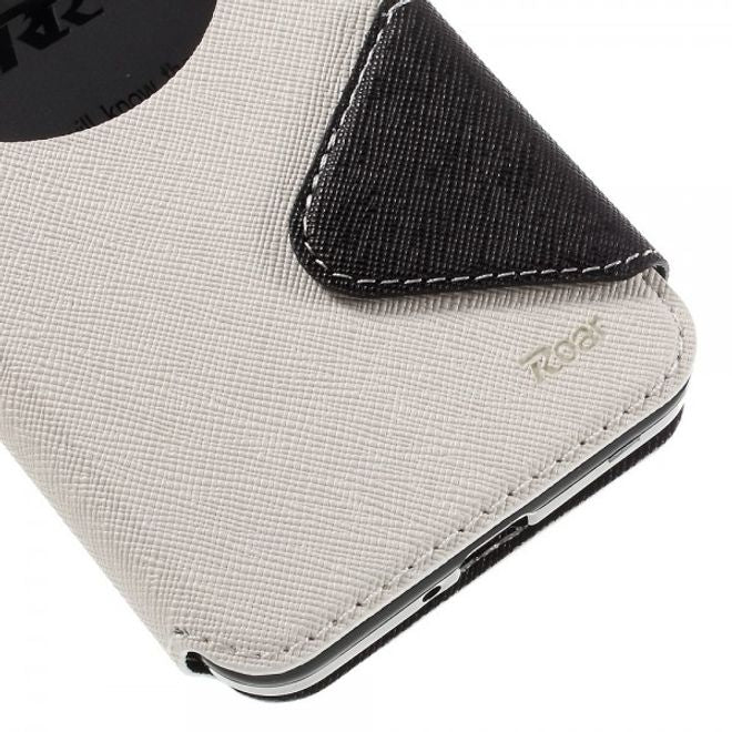 Roar Korea - Handyhülle für Asus Zenfone Go - Case aus Leder - Diary View Series - weiss