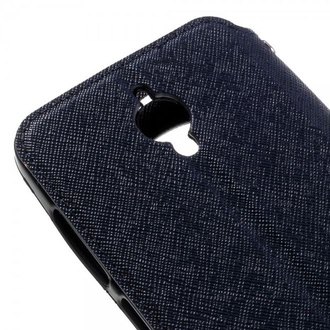 Roar Korea - Handyhülle für Asus Zenfone Go - Case aus Leder - Diary View Series - dunkelblau