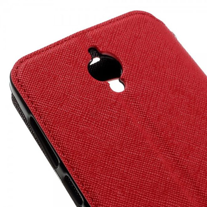 Roar Korea - Asus Zenfone Go Hülle - Case aus Leder - Diary View Series - rot