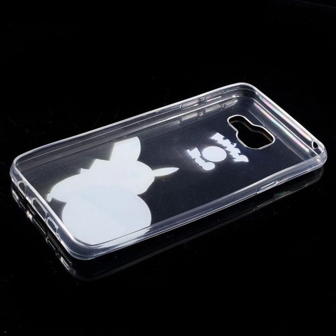 Samsung Galaxy A3 (2016) Elastische, dünne Plastik Cover Gummihülle mit Pokeball und Pickachu