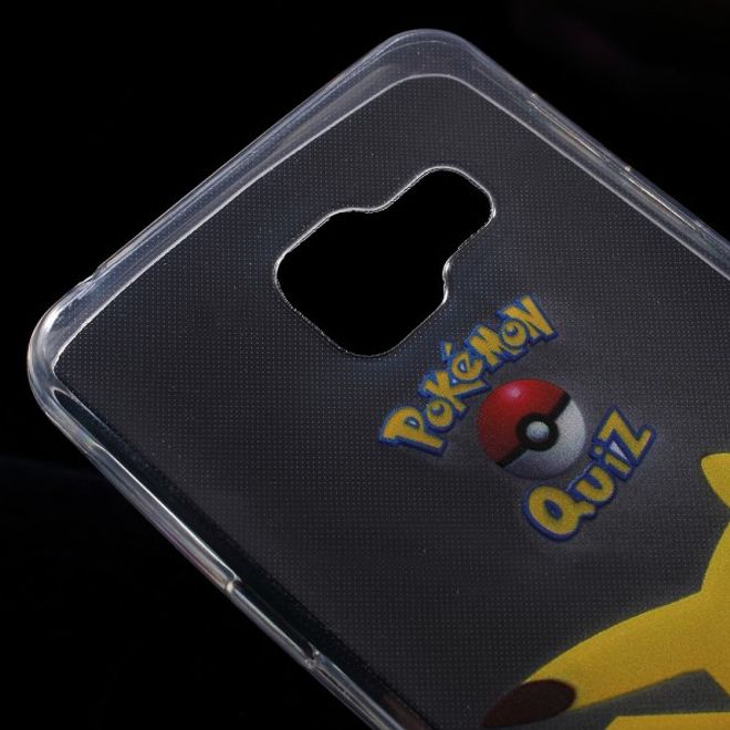 Samsung Galaxy A3 (2016) Elastische, dünne Plastik Cover Gummihülle mit Pokemon Pickachu