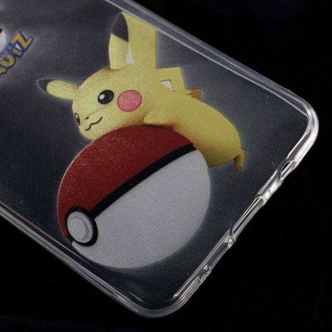 Samsung Galaxy A3 (2016) Elastische, dünne Plastik Cover Gummihülle mit Pokeball und Pickachu
