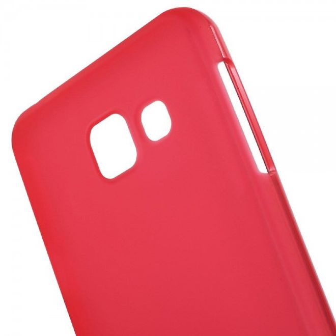 Samsung Galaxy A3 (2016) Elastisches, gelartiges Plastik Cover Case - rot