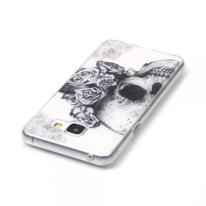 Samsung Galaxy A3 (2016) Handyhülle - TPU Soft Case - Totenkopf und Rosen