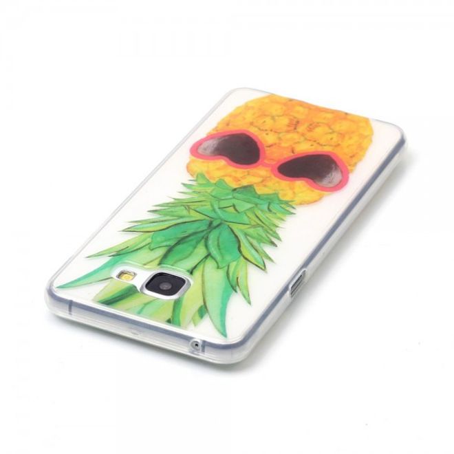 Samsung Galaxy A3 (2016) Handyhülle - TPU Soft Case - Ananas und Sonnenbrille