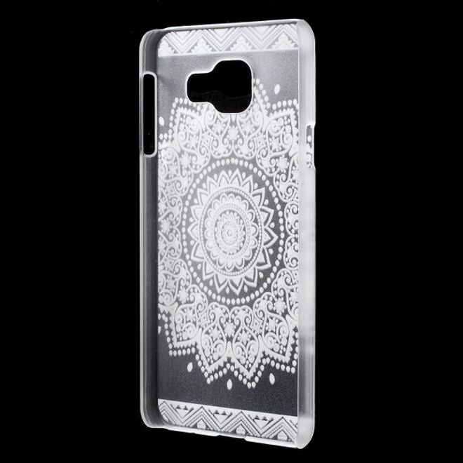 Samsung Galaxy A3 (2016) Transparente Hart Plastik Case Handyhülle mit Mandala Blumen