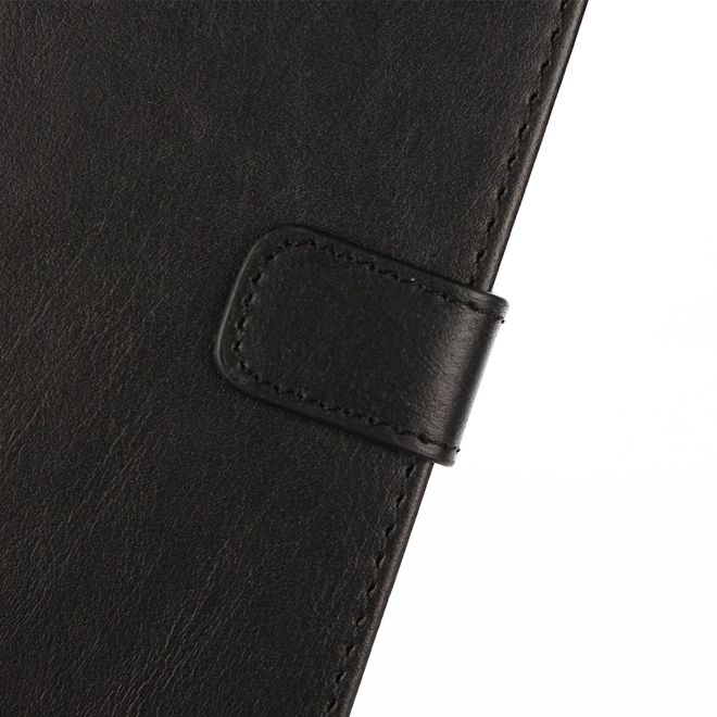 Samsung Galaxy A3 (2017) Handy Case - Crazy Horse Leder Hülle - Retrolook - schwarz