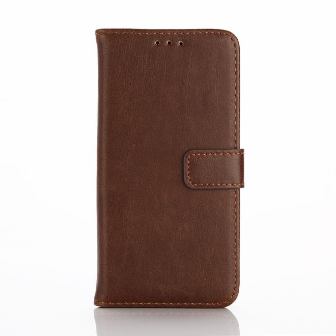 Samsung Galaxy A3 (2017) Handy Case - Crazy Horse Leder Hülle - Retrolook - kaffeefarben