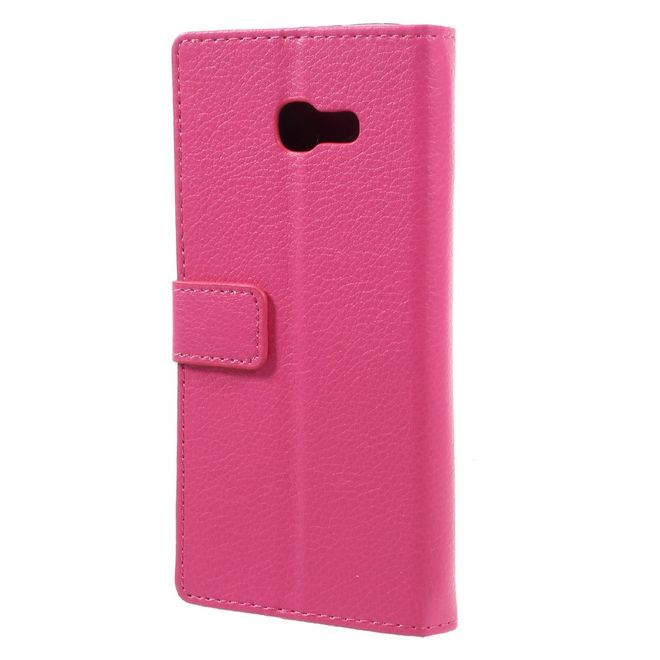 Samsung Galaxy A3 (2017) Hülle - Case aus Leder - mit Litchitextur - rosa