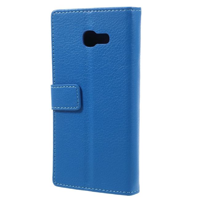 Samsung Galaxy A3 (2017) Hülle - Case aus Leder - mit Litchitextur - blau