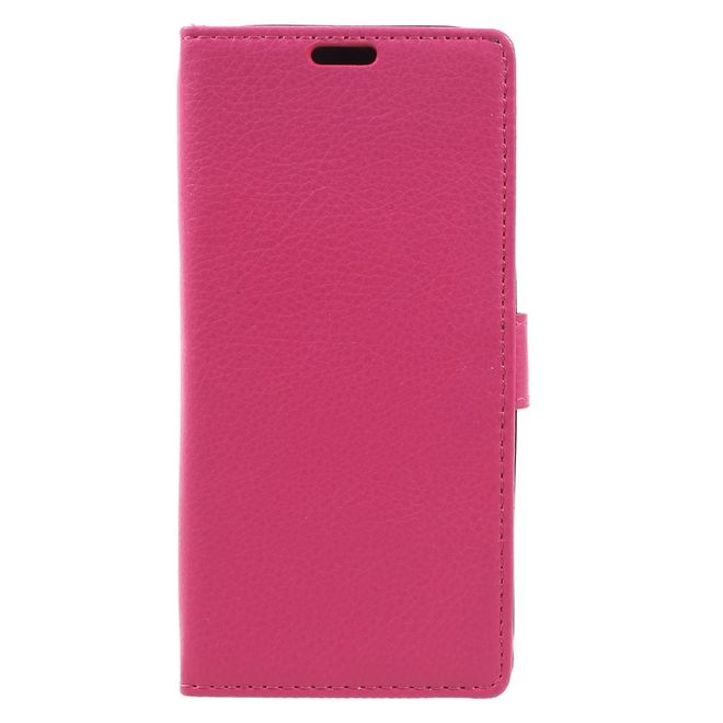 Samsung Galaxy A3 (2017) Hülle - Case aus Leder - mit Litchitextur - rosa