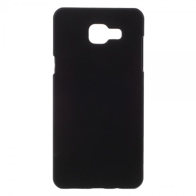 Samsung Galaxy A5 (2016) Gummierte Hart Plastik Case Hülle - schwarz