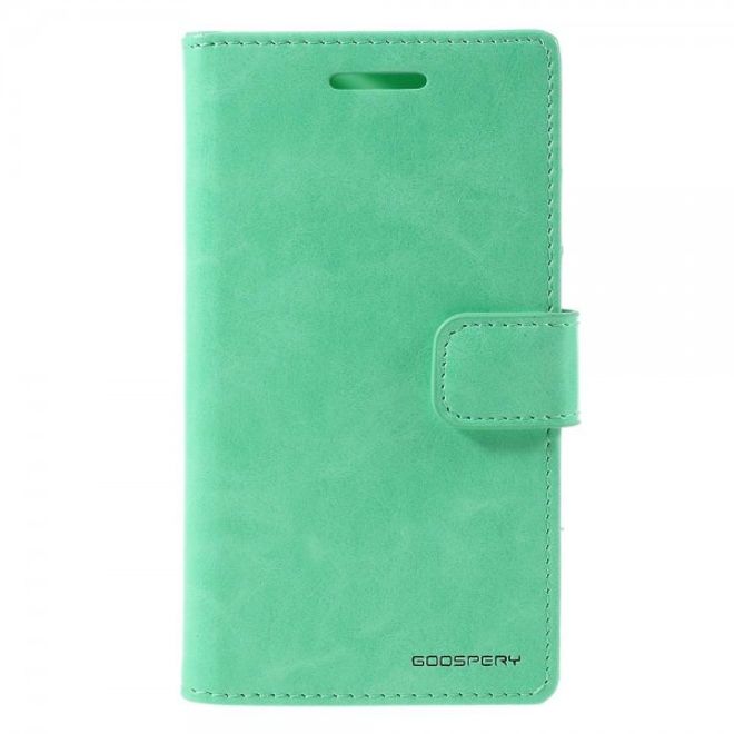 Goospery - Samsung Galaxy J1 Ace Hülle - Handy Bookcover - Bluemoon Diary Series - mint