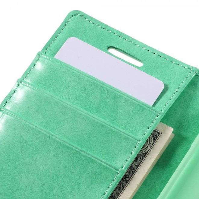 Goospery - Samsung Galaxy J1 Ace Hülle - Handy Bookcover - Bluemoon Diary Series - mint