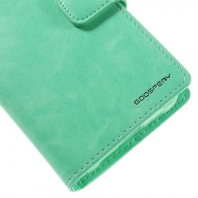 Goospery - Samsung Galaxy J1 Ace Hülle - Handy Bookcover - Bluemoon Diary Series - mint