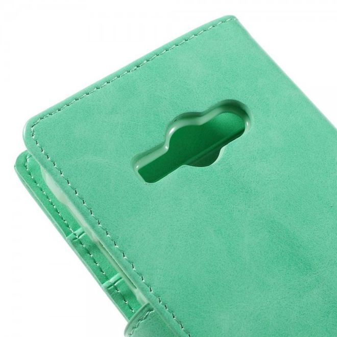 Goospery - Samsung Galaxy J1 Ace Hülle - Handy Bookcover - Bluemoon Diary Series - mint