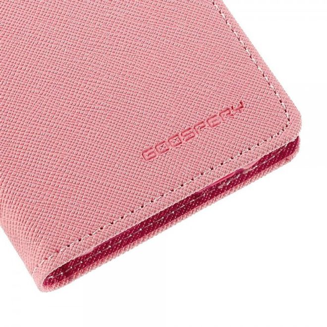 Goospery - Samsung Galaxy J1 (2015) Hülle - Handy Bookcover - Fancy Diary Series - rosa/pink