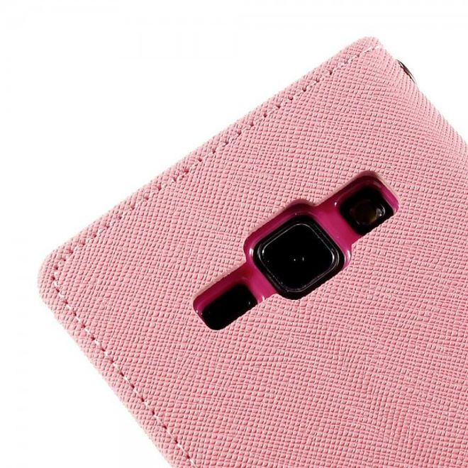 Goospery - Samsung Galaxy J1 (2015) Hülle - Handy Bookcover - Fancy Diary Series - rosa/pink