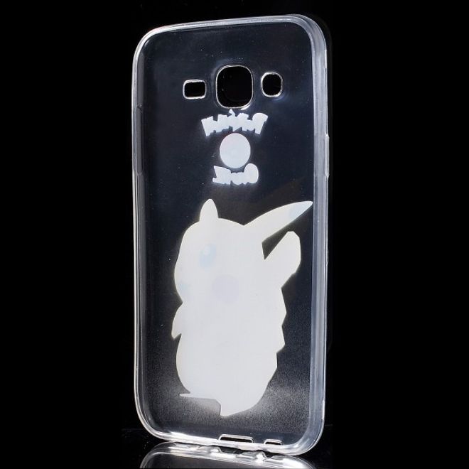 Samsung Galaxy J5 Elastische, dünne Plastik Cover Gummihülle mit Pokemon Pickachu