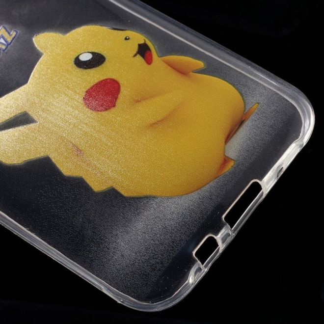 Samsung Galaxy J5 Elastische, dünne Plastik Cover Gummihülle mit Pokemon Pickachu