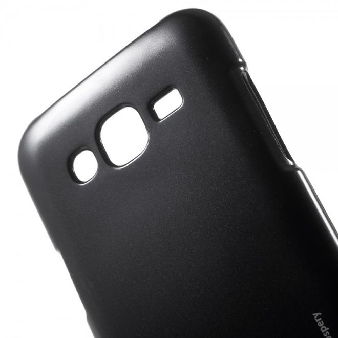 Goospery - Samsung Galaxy J5 (2015) Handy Hülle - TPU Soft Case - i Jelly Metal Series - navy